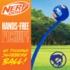 Nerf Dog hands-free ball launcher pickup tool allowing pet owners to retrieve a tennis ball without touching it.